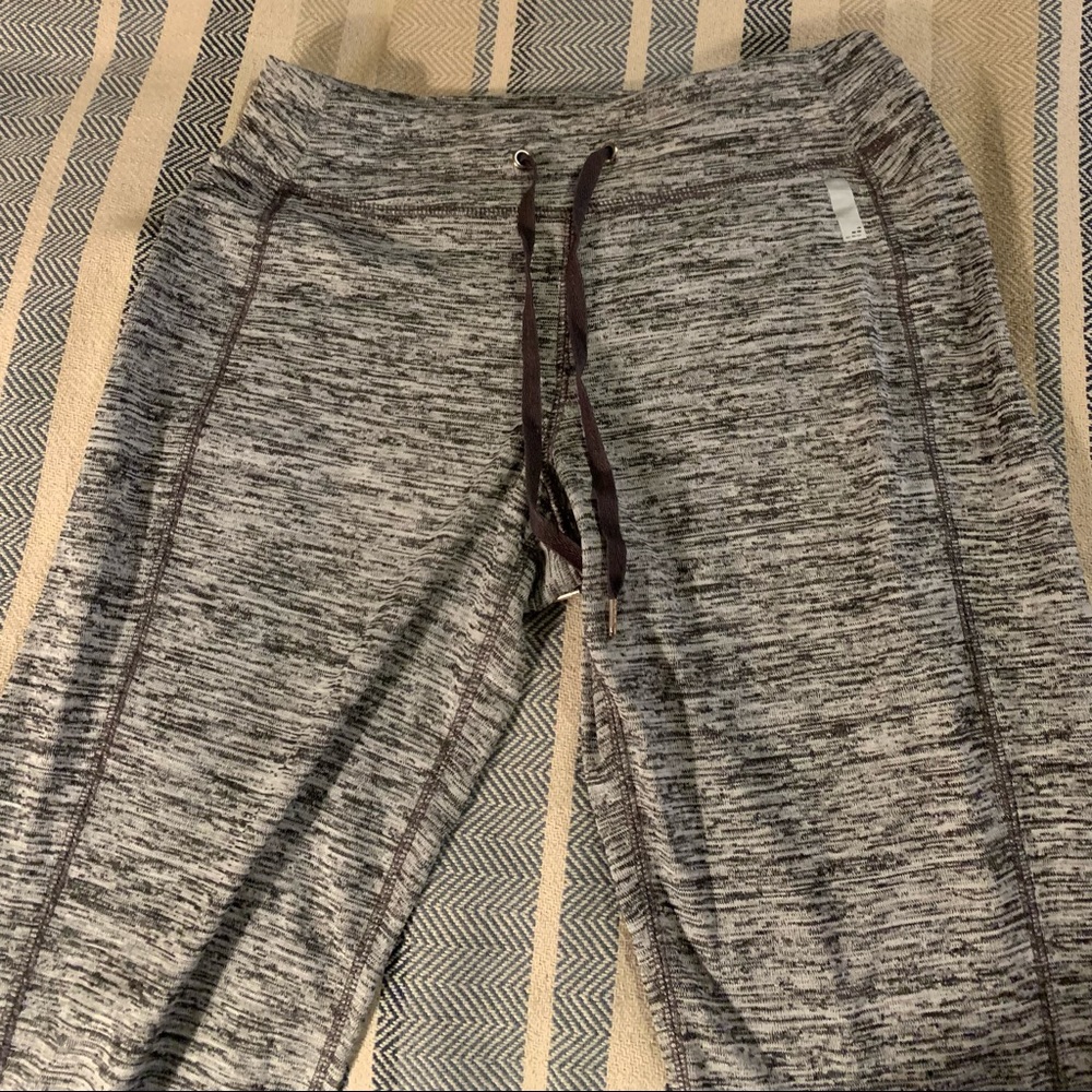 BCG Heathered Gray Drawstring Pants